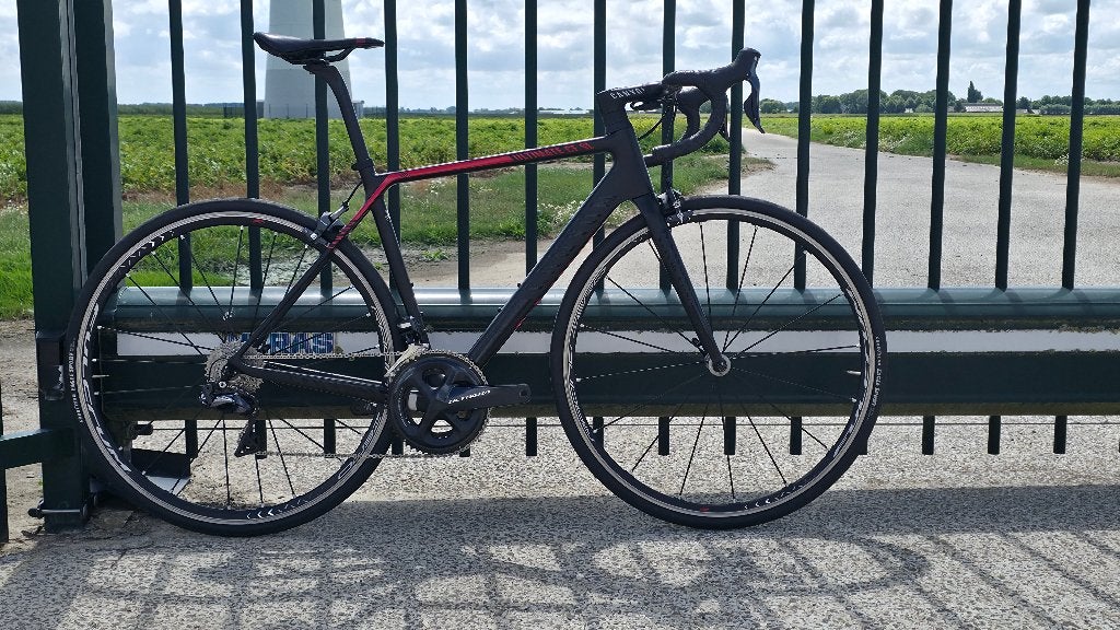 Canyon CF SL F10 - 51cm - Ultegra DI2, 28 inch, Gebruikt, Carbon, Velgrem