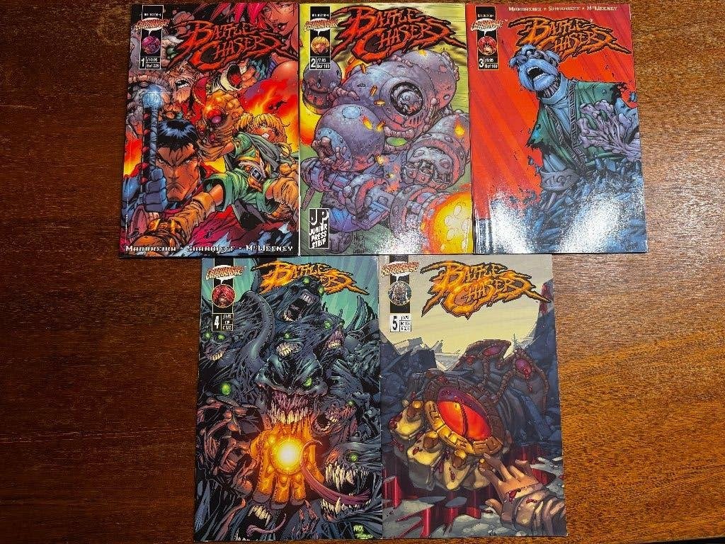 Comic - Battle Chasers #1, #2, #3, #4 en #5 (NL), Boeken, Strips | Comics, Gelezen, Europa, Ophalen of Verzenden, Meerdere comics