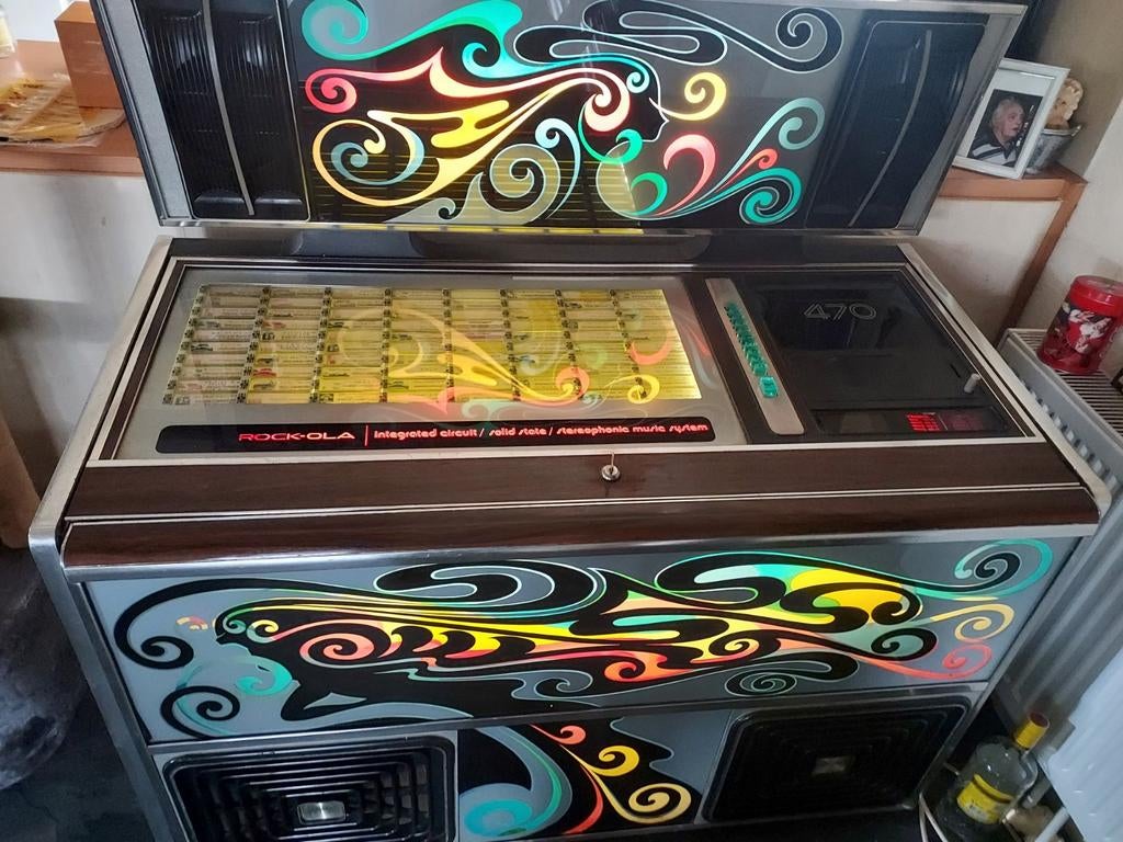 Rock-Ola 470 jukebox, Ophalen of Verzenden, Gebruikt, Rock Ola