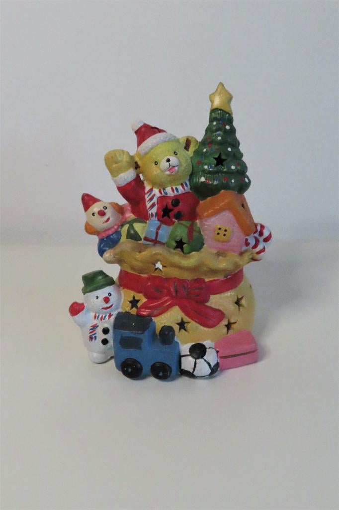 Kerstdecoratie Waxinelichtje Cadeautjeszak (3904x), Diversen, Kerst, Ophalen of Verzenden, Zo goed als nieuw