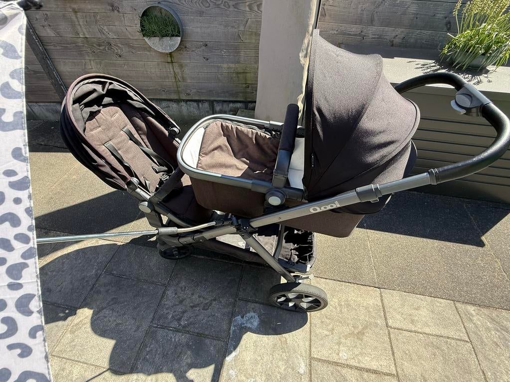 Joovy Qool Double kinderwagen met bak en buggyseat, Gebruikt, Duowagen, Ophalen, Kinderwagen