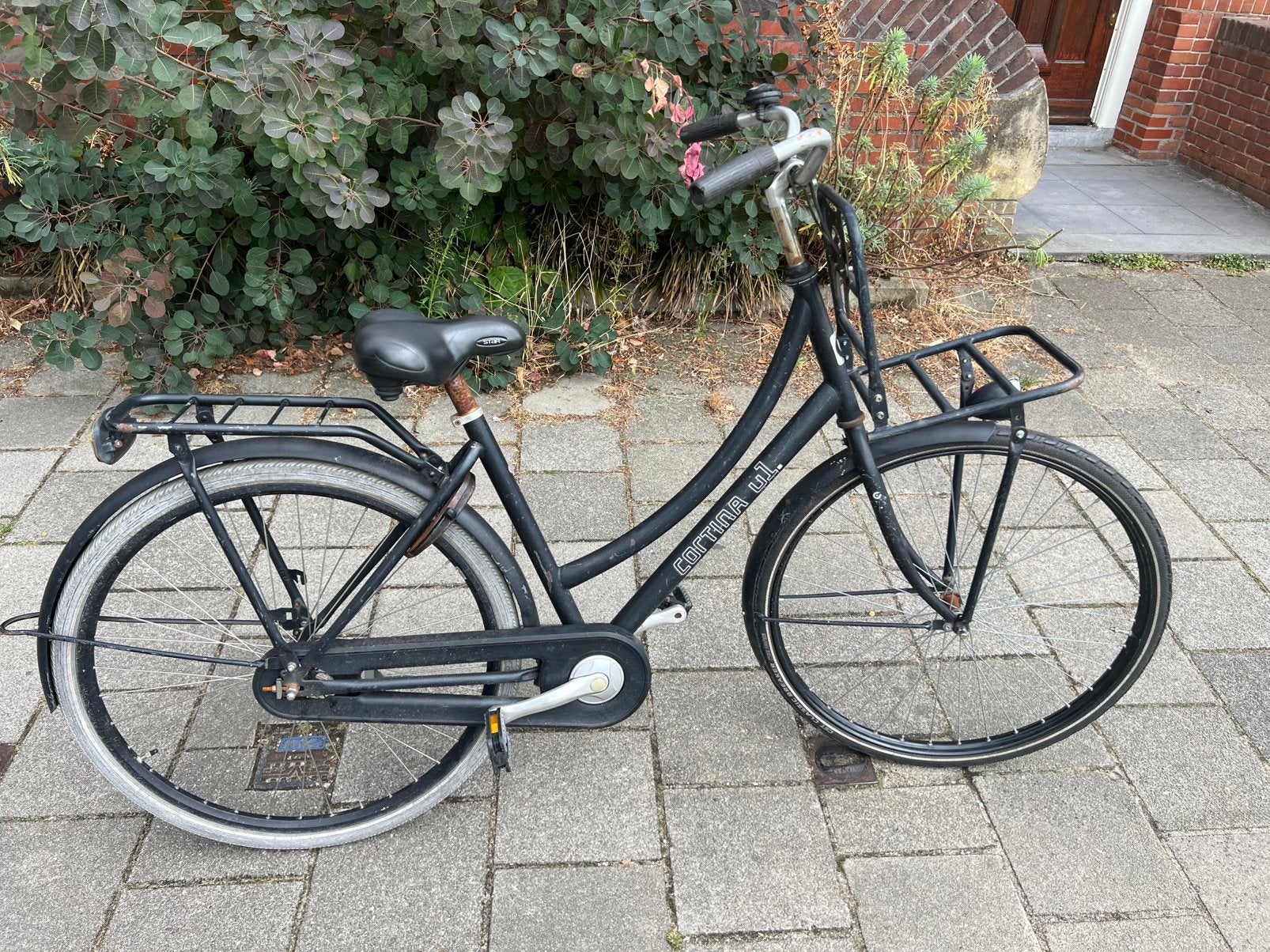 Ladies & Gents Cortina Transporter bike with Pedalbrake!, Terugtraprem, (Extra) lage instap, Zo goed als nieuw, Ophalen
