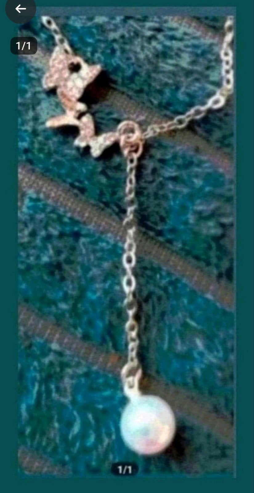 ketting vlinders parel, Verzenden, Nieuw, Goud, Met hanger