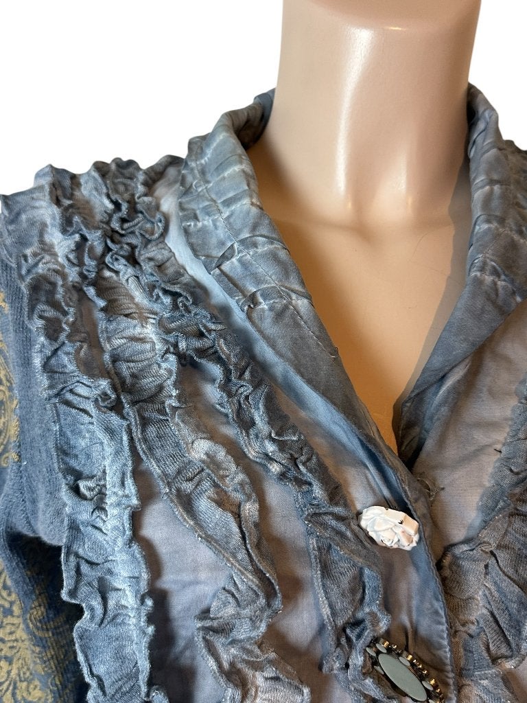 Elisa Cavaletti blouse M, Maat 38/40 (M), Blauw, Ophalen of Verzenden, Zo goed als nieuw