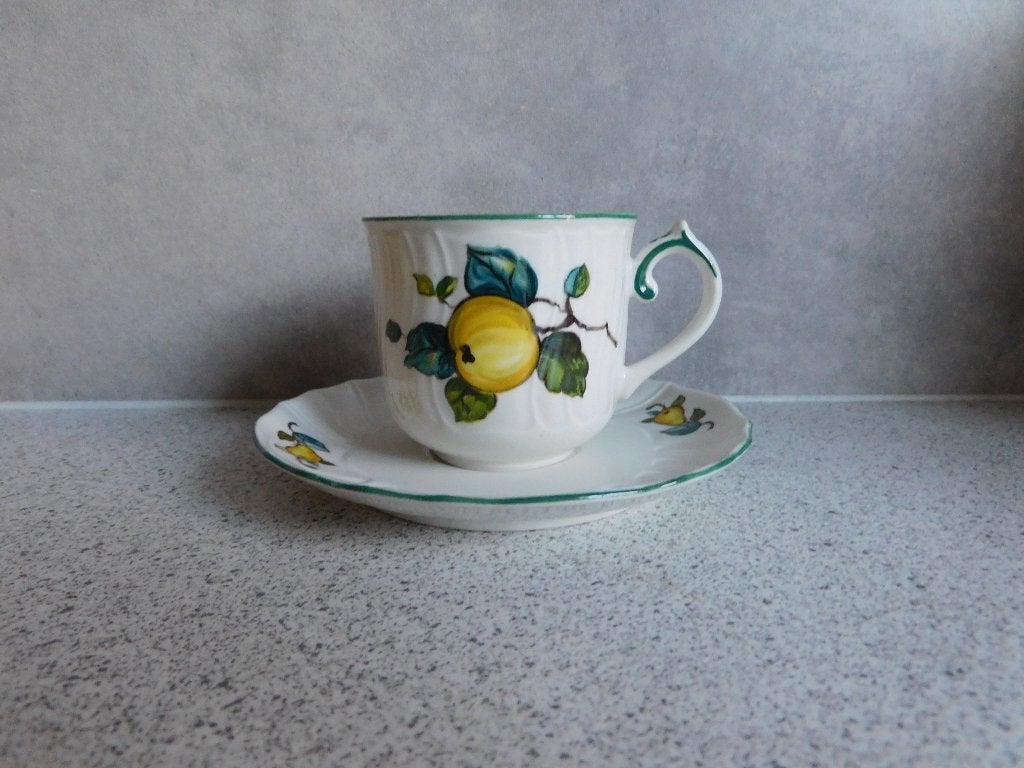 Kop en schotel Espresso Jamaica Villeroy & Boch, Villeroy & Boch, Ophalen of Verzenden, Zo goed als nieuw, Overige stijlen