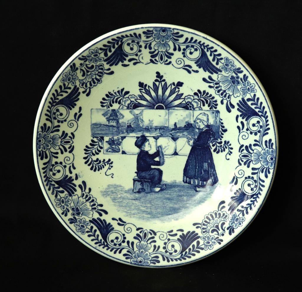 Delfts blauw bord, Antiek en Kunst, Antiek | Wandborden en Tegels, Ophalen of Verzenden