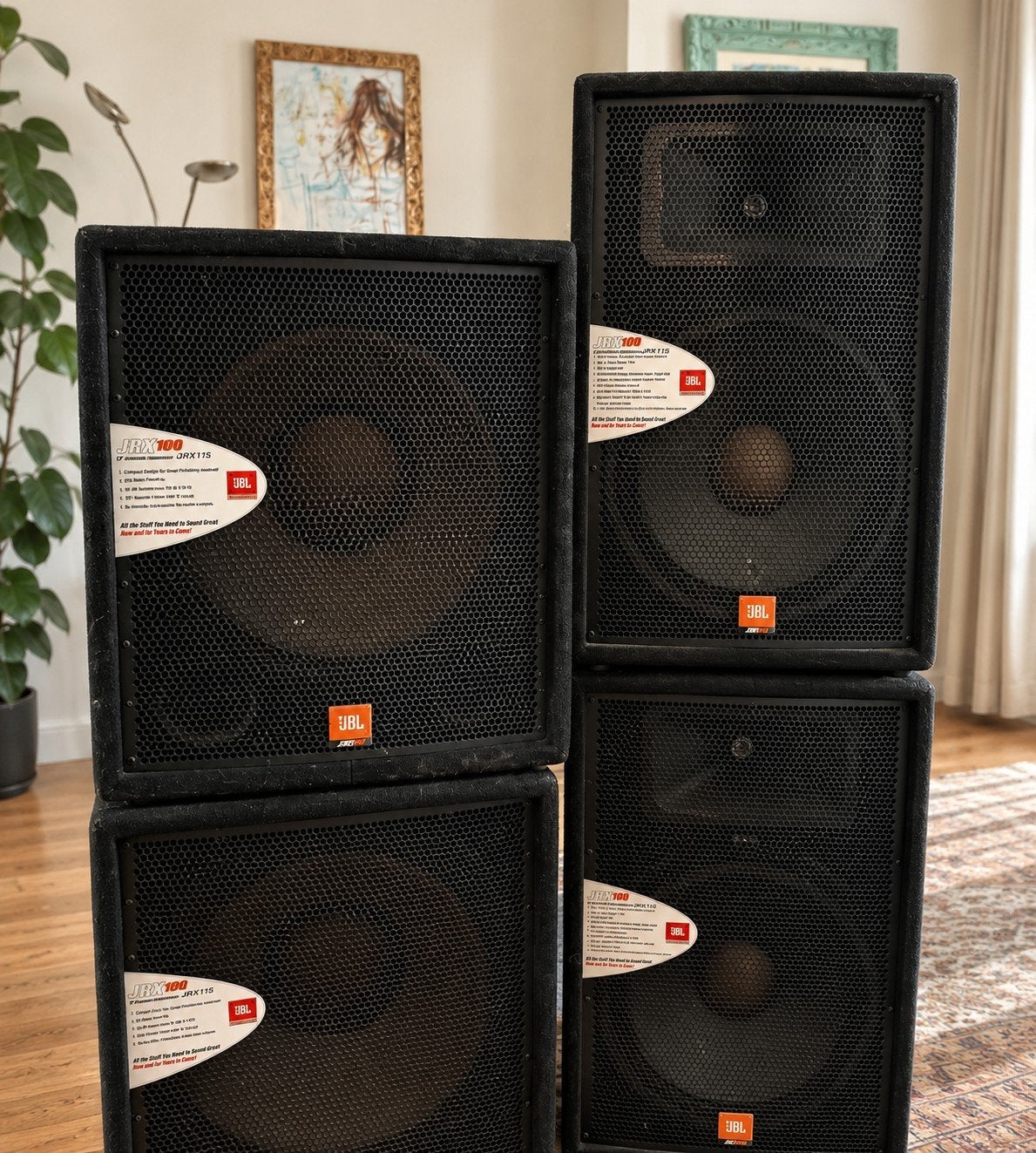 ✅JBL jrx set tot 150 personen passief, Ophalen, Gebruikt, 150 watt of meer, Speakerset