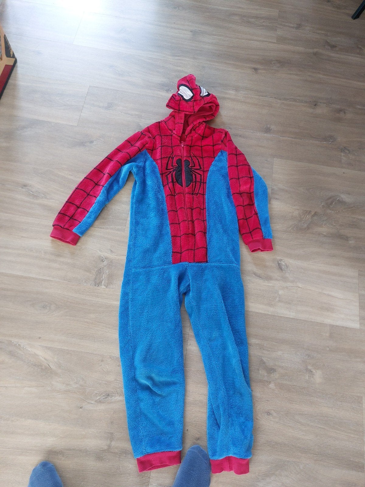 Spiderman onesie, Ophalen, Gebruikt, 134 t/m 140, Jongen of Meisje