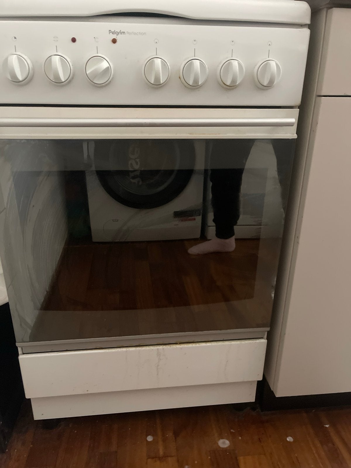 Pelgrim Fornuis met Oven - Vrijstaand, Elektrisch, Gebruikt, 60 cm of meer, Grill, Vrijstaand