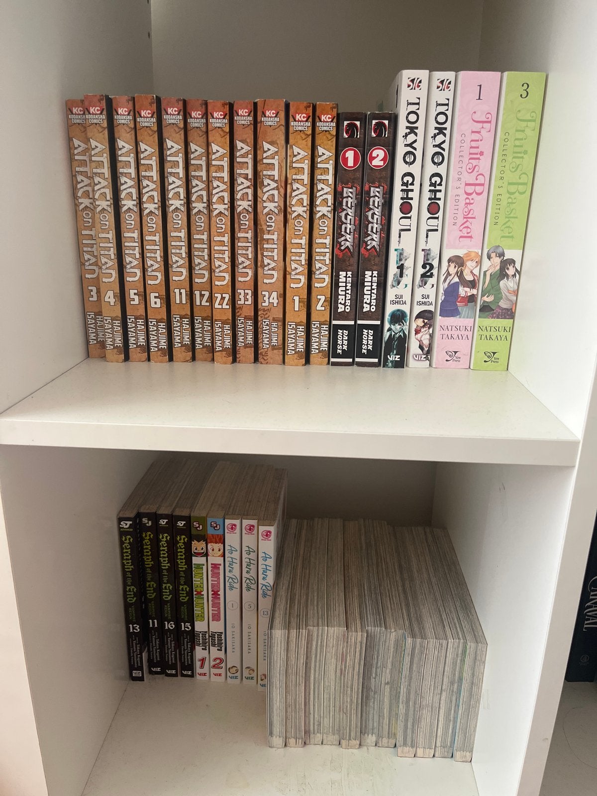 Diverse Manga Collectie: Attack on Titan, Tokyo Ghoul & meer, Boeken, Meerdere stripboeken, Ophalen of Verzenden, Zo goed als nieuw