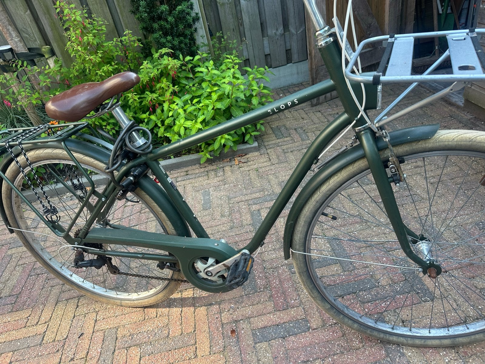 Elops jongens Stadsfiets met Voordrager - Donkergroen, Ophalen of Verzenden, Gebruikt, Overige merken, Versnellingen