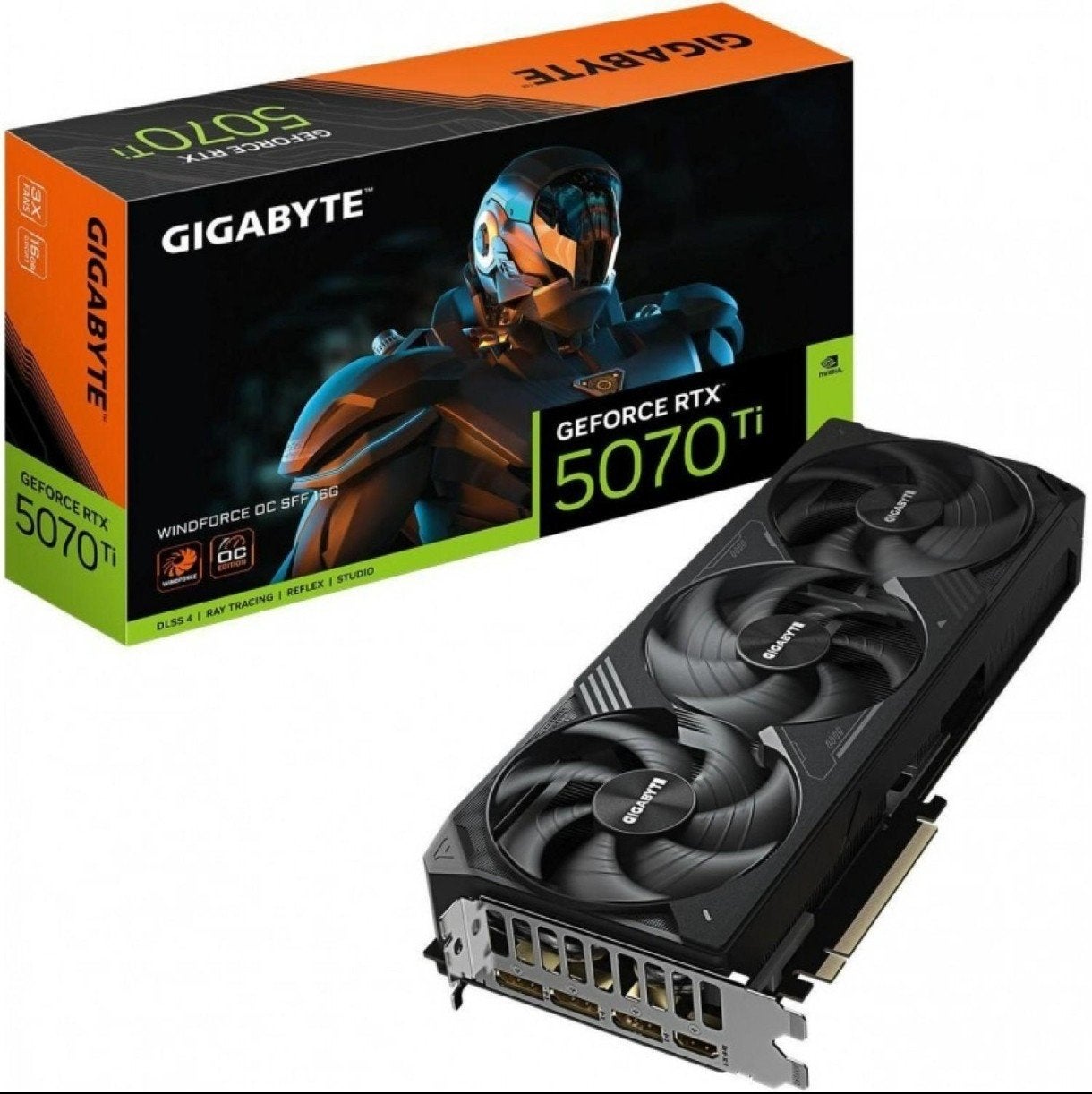 GeForce RTX 5070 Ti WINDFORCE OC SFF 16G GDDR7 Garantie, Ophalen, PCI-Express 3, GDDR6, Zo goed als nieuw