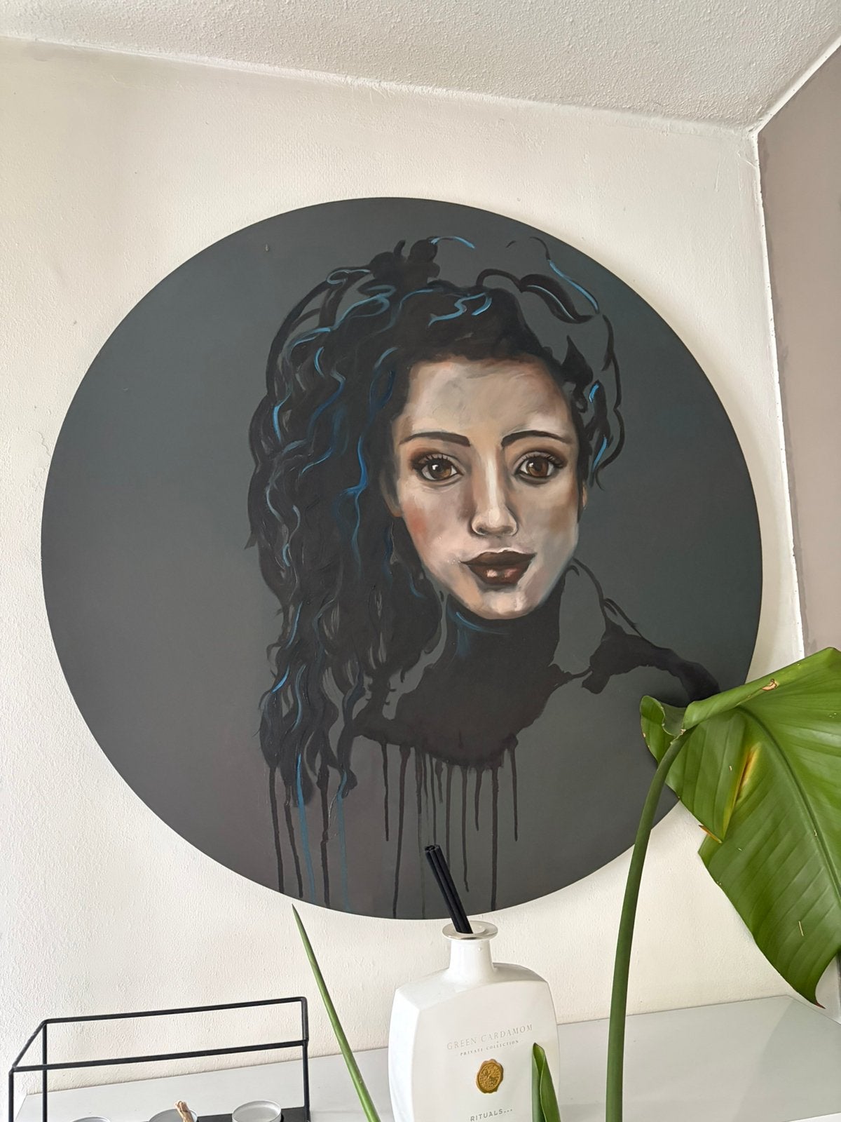 Wandbord deco 80cm, Ophalen, Textiel, Zo goed als nieuw, Wandbord of Wandpaneel