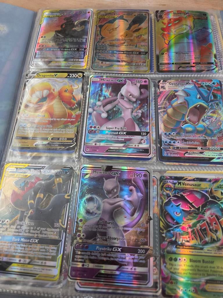 Grote collectie Pokémon kaarten (GX, V, VMAX, EX), Ophalen of Verzenden, Zo goed als nieuw, Meerdere kaarten, Foil