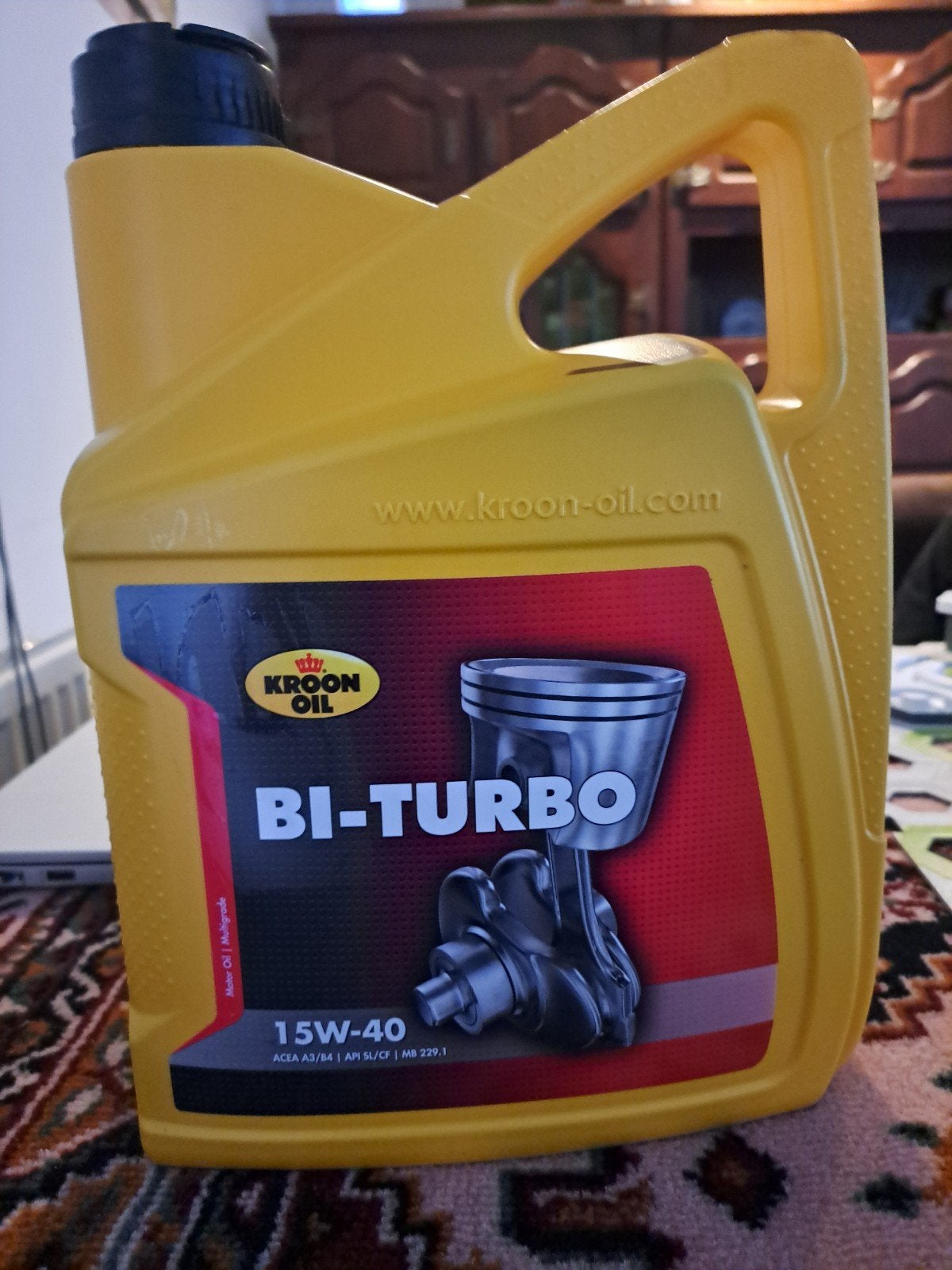 Bi turbo 15w40, Ophalen