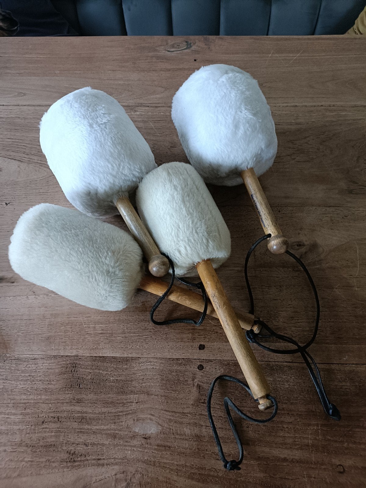 Grote trom kloppers - Set van 4, Ophalen of Verzenden, Zo goed als nieuw