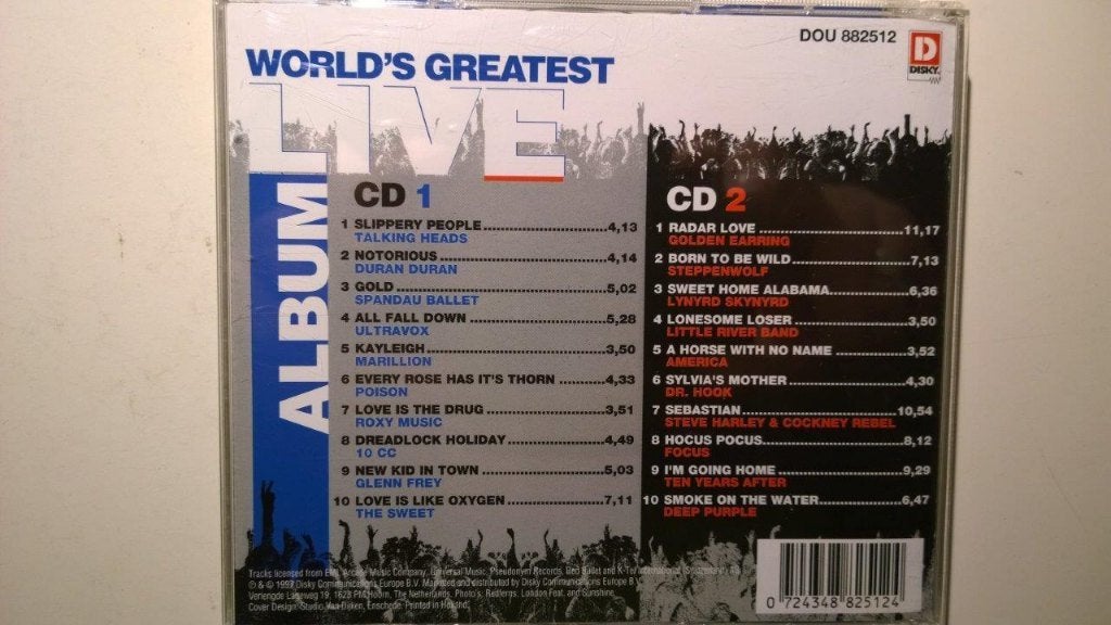 World's Greatest Live Album, Ophalen of Verzenden, Zo goed als nieuw, Pop, Album