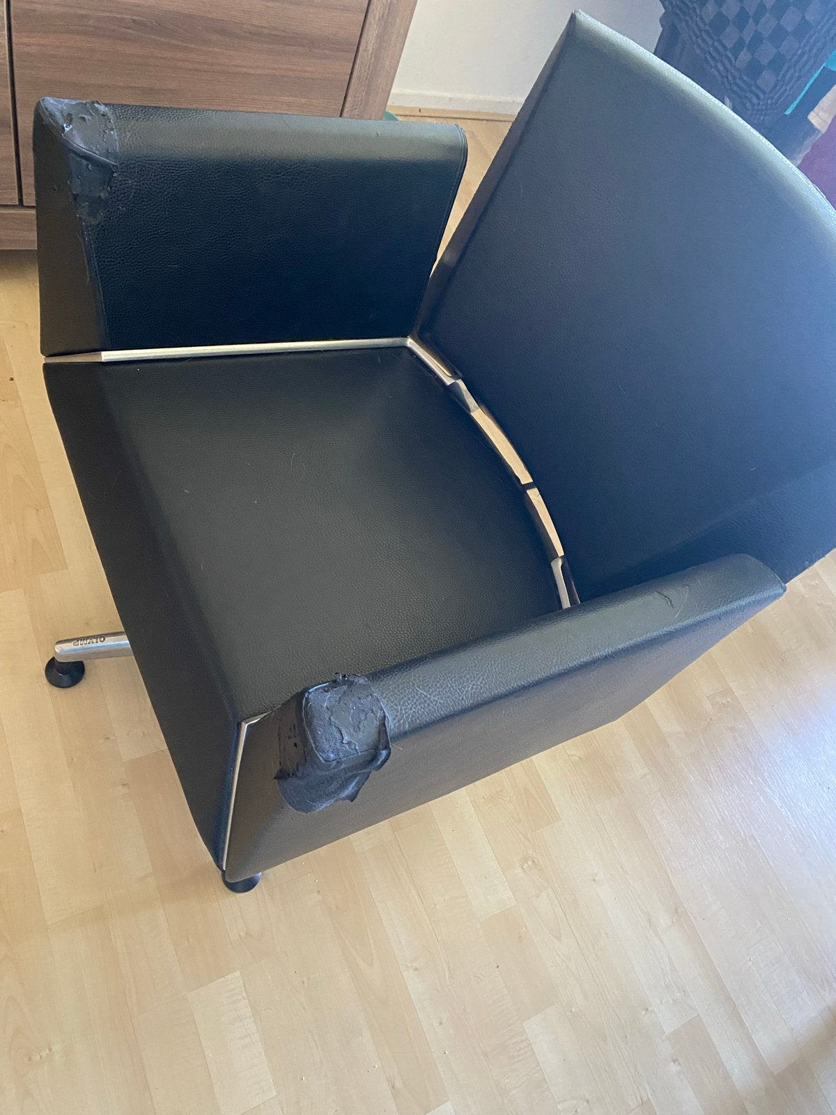 2 kappers stoelen, Huis en Inrichting, Stoelen, Ophalen, Gebruikt, Twee, Zwart
