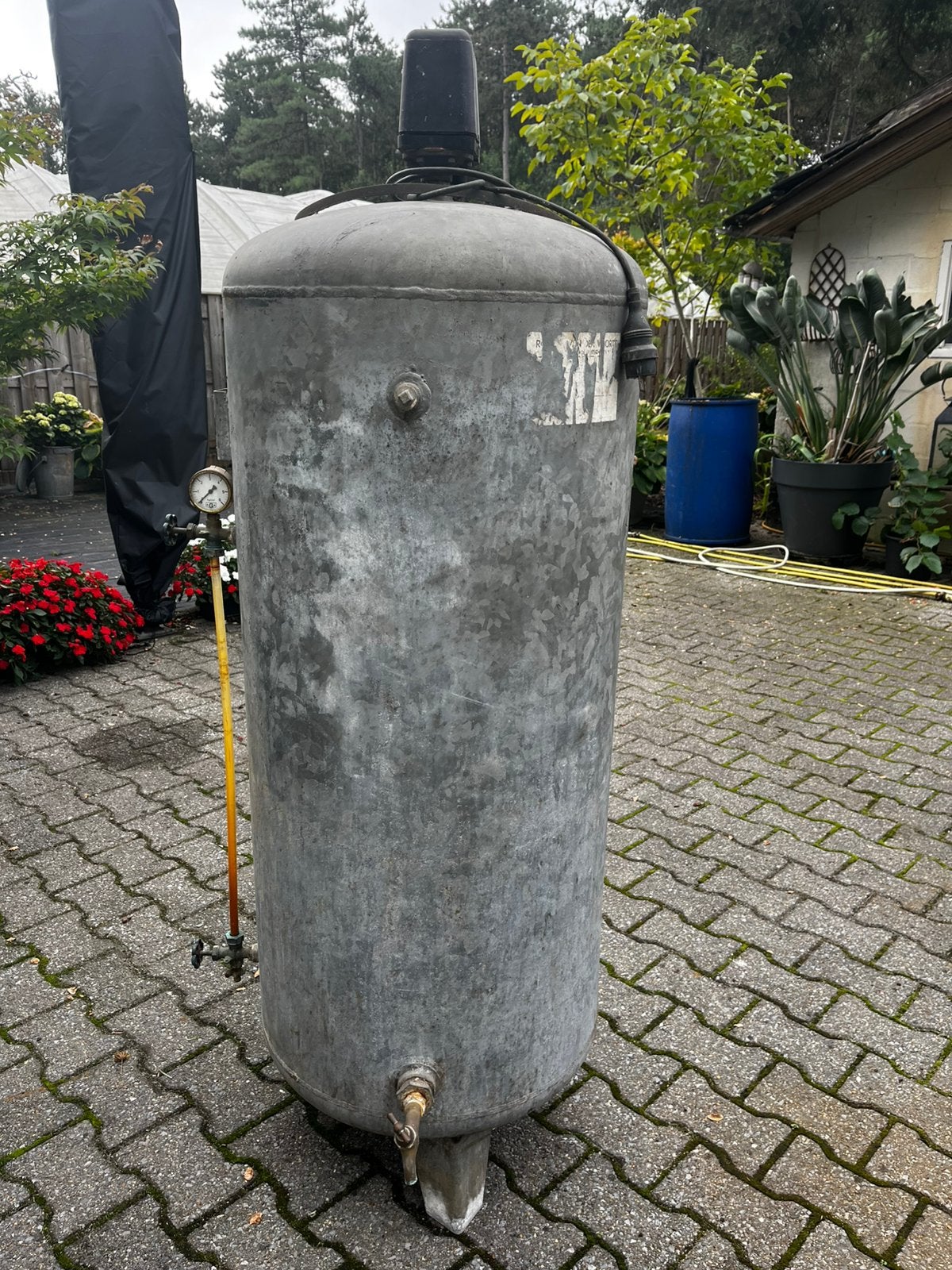 Compressor tank/drukvat, 100 liter of meer, Ophalen, Gebruikt, Minder dan 6 bar