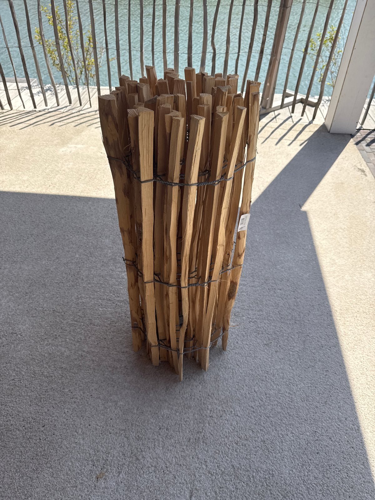 Houten tuinhek op rol - Natuurlijke afscheiding - 5 x 1 mtr, Tuin en Terras, Ophalen, Nieuw, Hout, Tuinhek