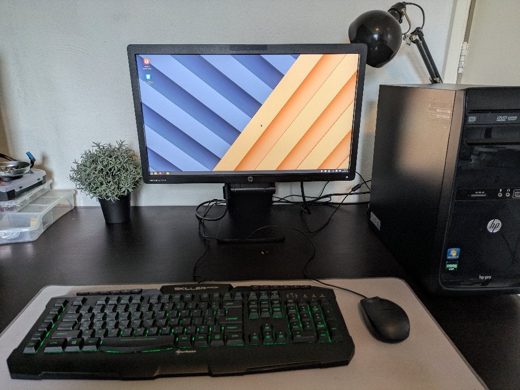 Complete HP Desktop PC Set, HDD, 2 tot 3 Ghz, HP PC, Met monitor