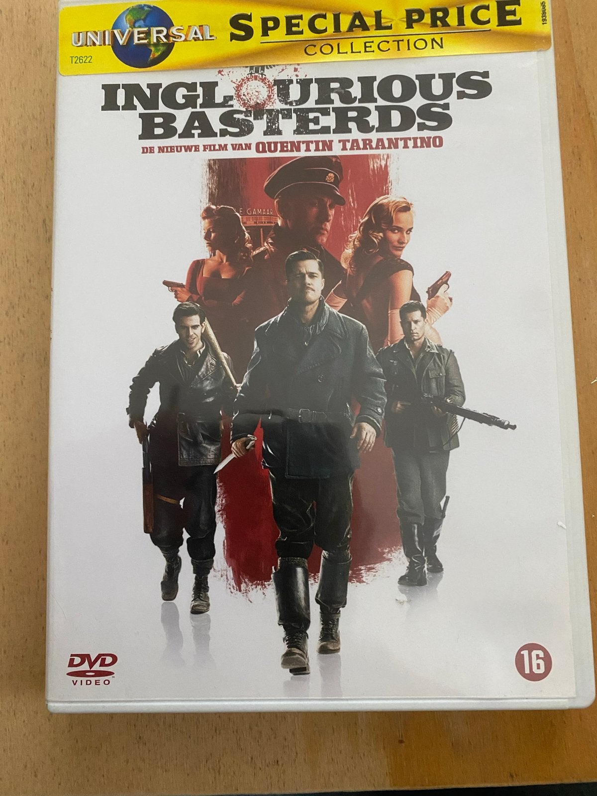 Inglourious Basterds DVD - Quentin Tarantino, Vanaf 16 jaar, Nederlands, Ophalen of Verzenden, Zo goed als nieuw