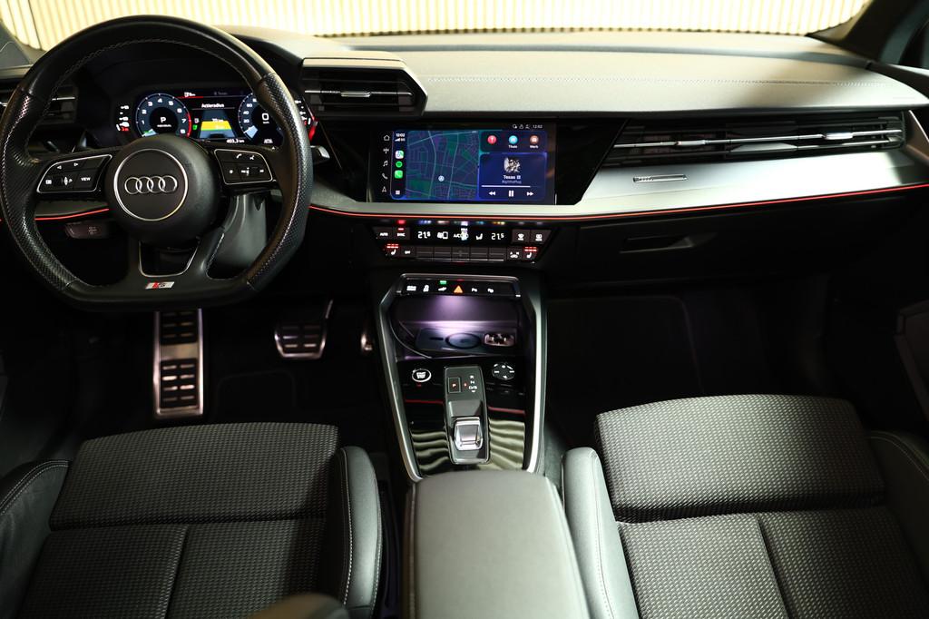 Audi A3 Sportback 40 TFSI e S-Line PANO VIRTUAL CARPLAY LEDE, Auto's, Audi, 4 cilinders, Wit, Plug-in hybride, Hybride Elektrisch/Benzine