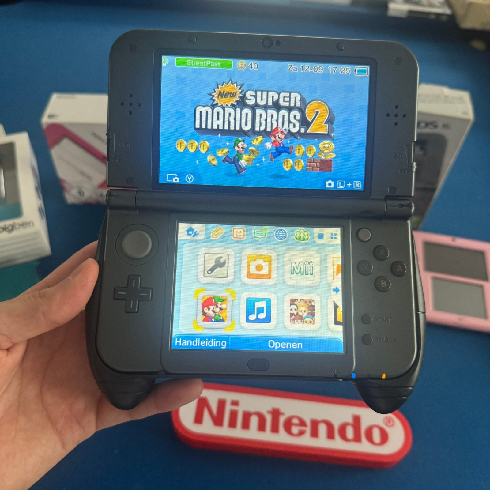 New Nintendo 3DS XL IPS Scherm - Meer 3DS te koop!, Gebruikt, Zwart, 3DS XL, Ophalen of Verzenden