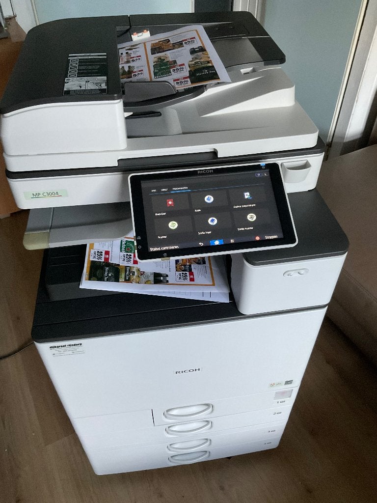 Ricoh MP C3004 Kleuren Kopieeren /Printing /Scanen, Ophalen, All-in-one, Draadloos, Zo goed als nieuw
