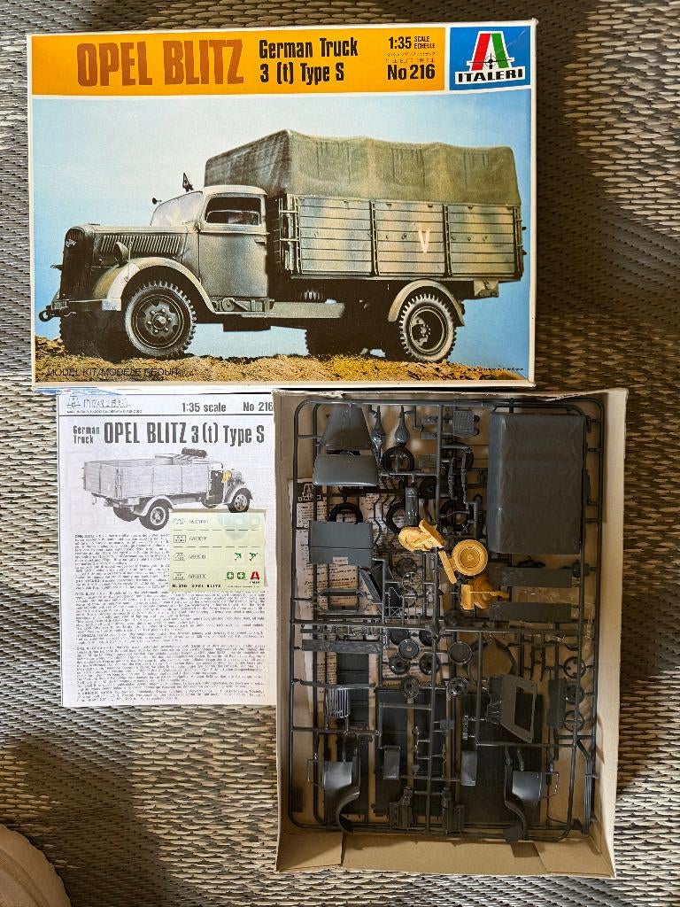 opel blitz german truck 3 (t) type S, Hobby en Vrije tijd, Modelbouw | Auto's en Voertuigen, Italeri, Groter dan 1:32, Ophalen of Verzenden