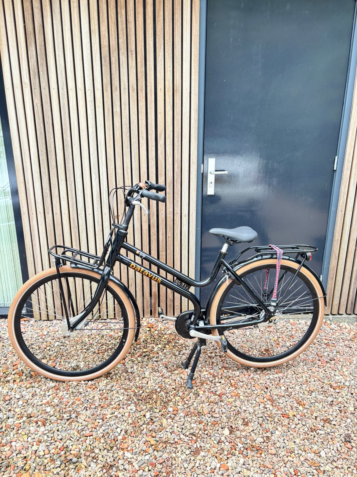 Batavus Quip stadsfiets, framemaat 50, zwart, voordrager, Ophalen, Gebruikt, 26 inch of meer, Handrem