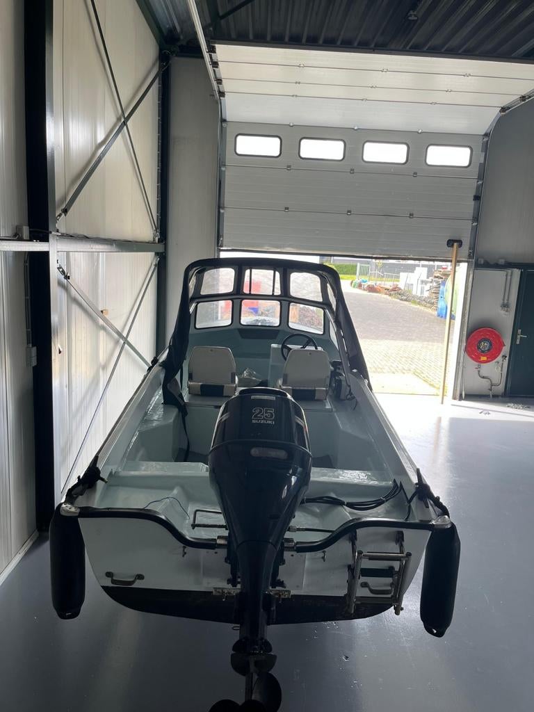 Mooie Rana 17 met gereviseerde motor en trailer, Ophalen, 10 tot 30 pk, Gebruikt, Tot 6 meter