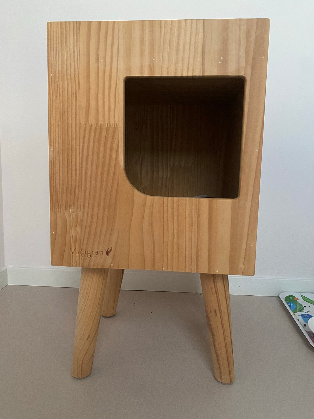 Kattenpaal laag/ hout / 33x33x48cm, Dieren en Toebehoren, Katten en Kittens | Overige Katten