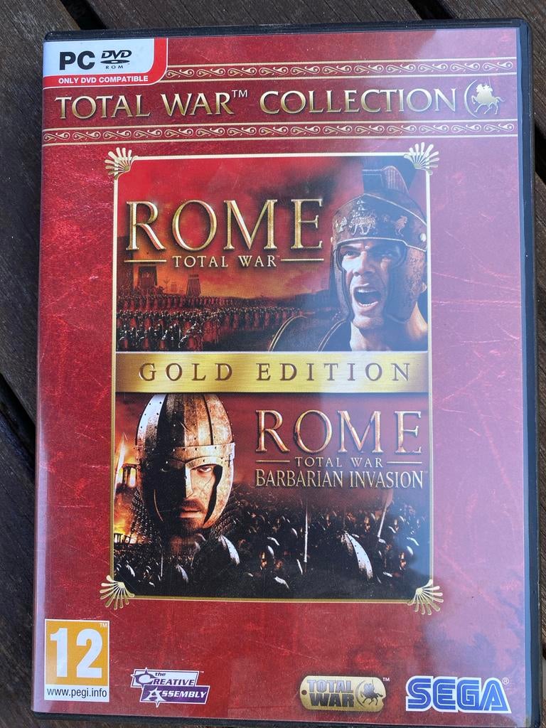 Total War Collection: Rome + Barbarian Invasion (PC DVD), Spelcomputers en Games, Gebruikt, 1 speler, Ophalen of Verzenden, Strategie en Constructie
