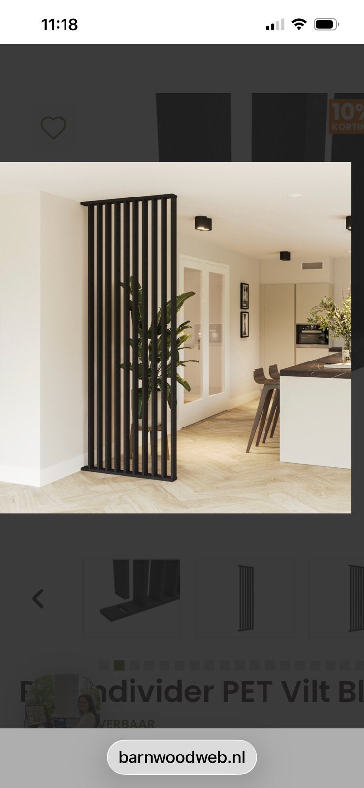 Room divider, Ophalen, Gebruikt