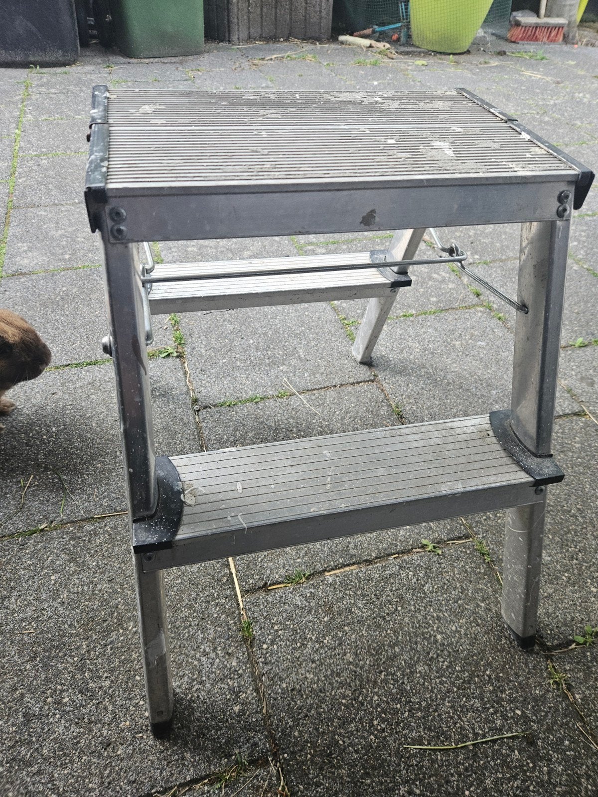 Dubbele trap 2x2, H=0.45m, max 150kg, Doe-het-zelf en Verbouw, Ladders en Trappen, Ophalen of Verzenden