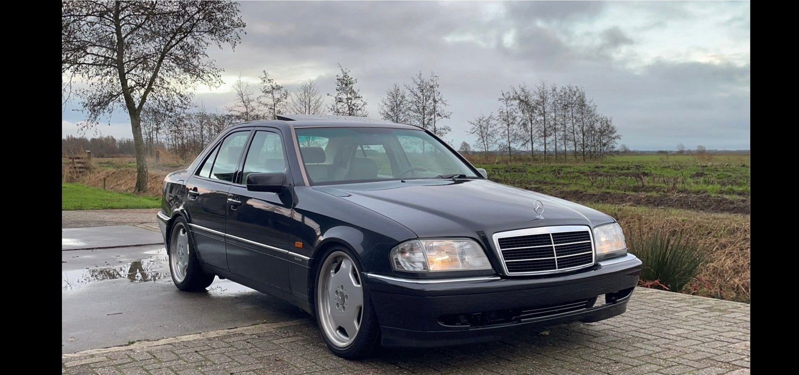 Spatschermen voorzijde mercedes w202 gezocht!, Gebruikt, Voor, Mercedes-Benz, Ophalen of Verzenden