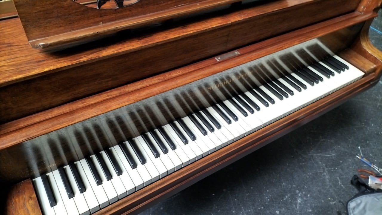 Steinway & Sons Vleugel, Ophalen, Gebruikt, Bruin, Vleugel