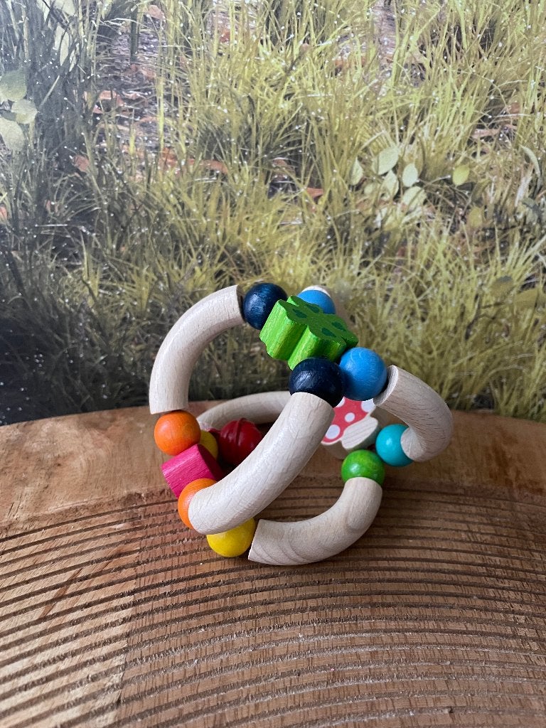 Houten rammelaar bol Hess, Ophalen of Verzenden, Nieuw, Rammelaar