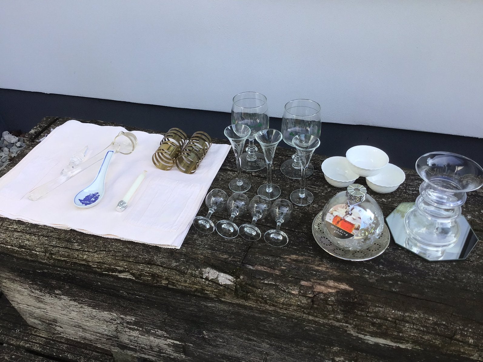 Placemats - servetringen - liquerglaasjes - vaas - etc., Ophalen of Verzenden
