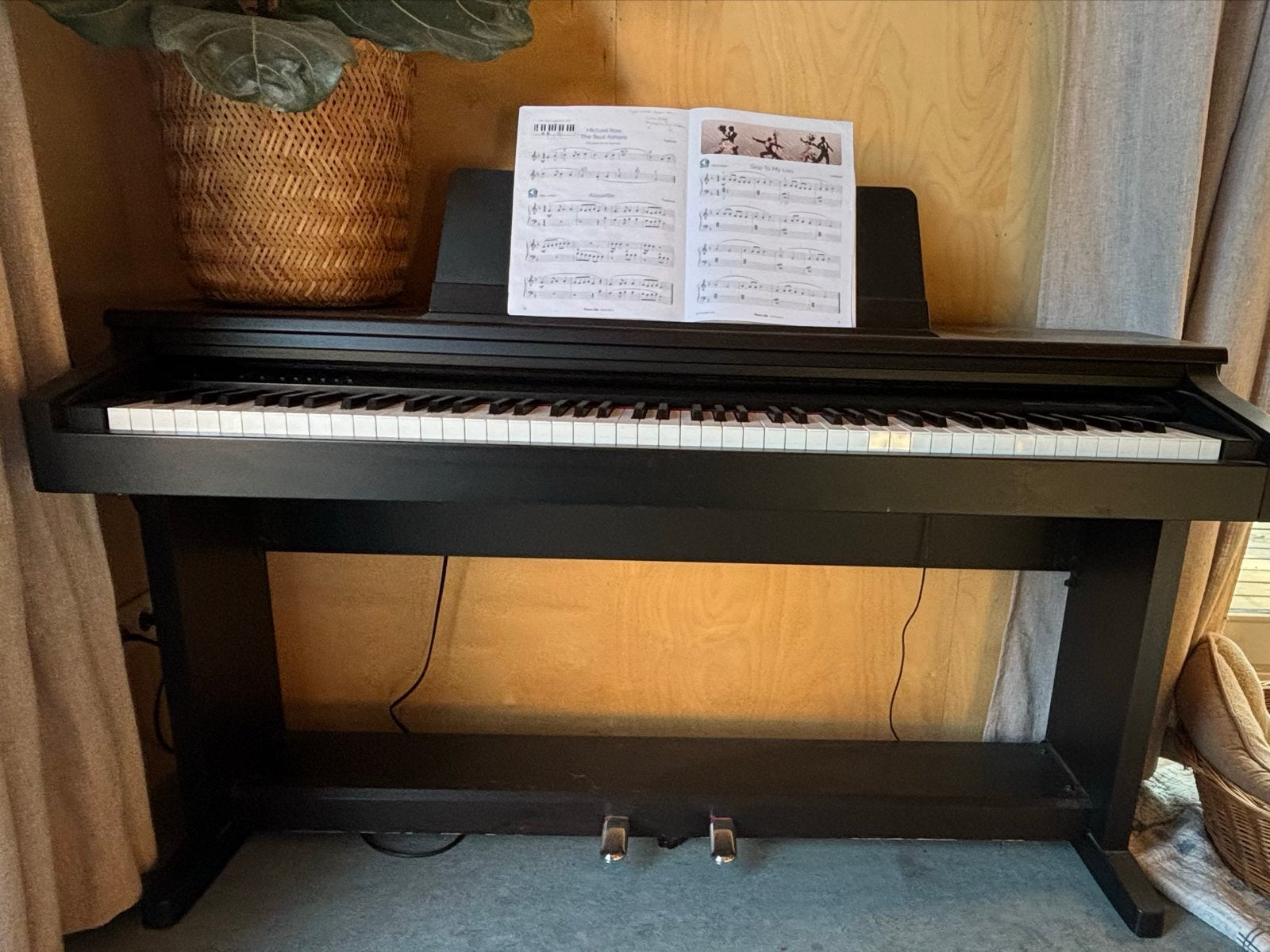Yamaha Clavinova CLP-122S Digitale Piano Zwart, Ophalen, Gebruikt, Zwart, Digitaal