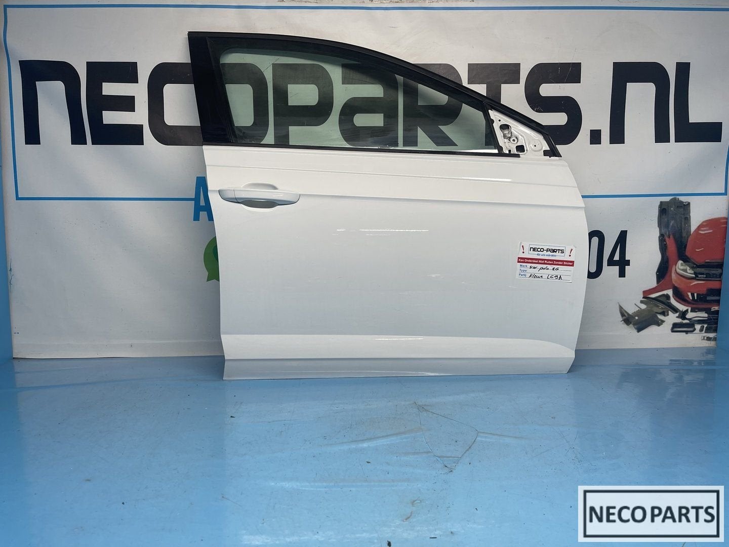 VW POLO 2G DEUR RECHTSVOOR PORTIER ORIGINELE LAK KLEUR LC9A, Gebruikt, Volkswagen, -, Ophalen of Verzenden