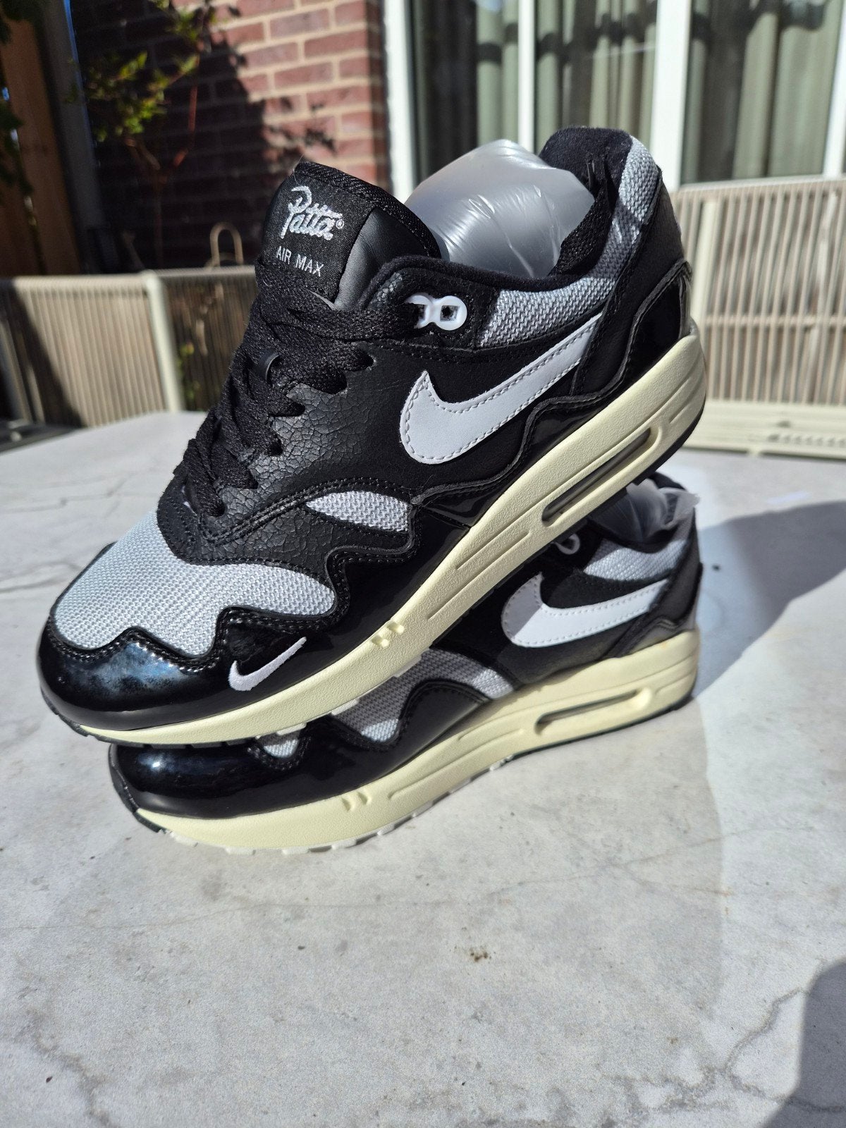 nike air max 1 patta black waves 2021, Ophalen of Verzenden, Zo goed als nieuw, Zwart