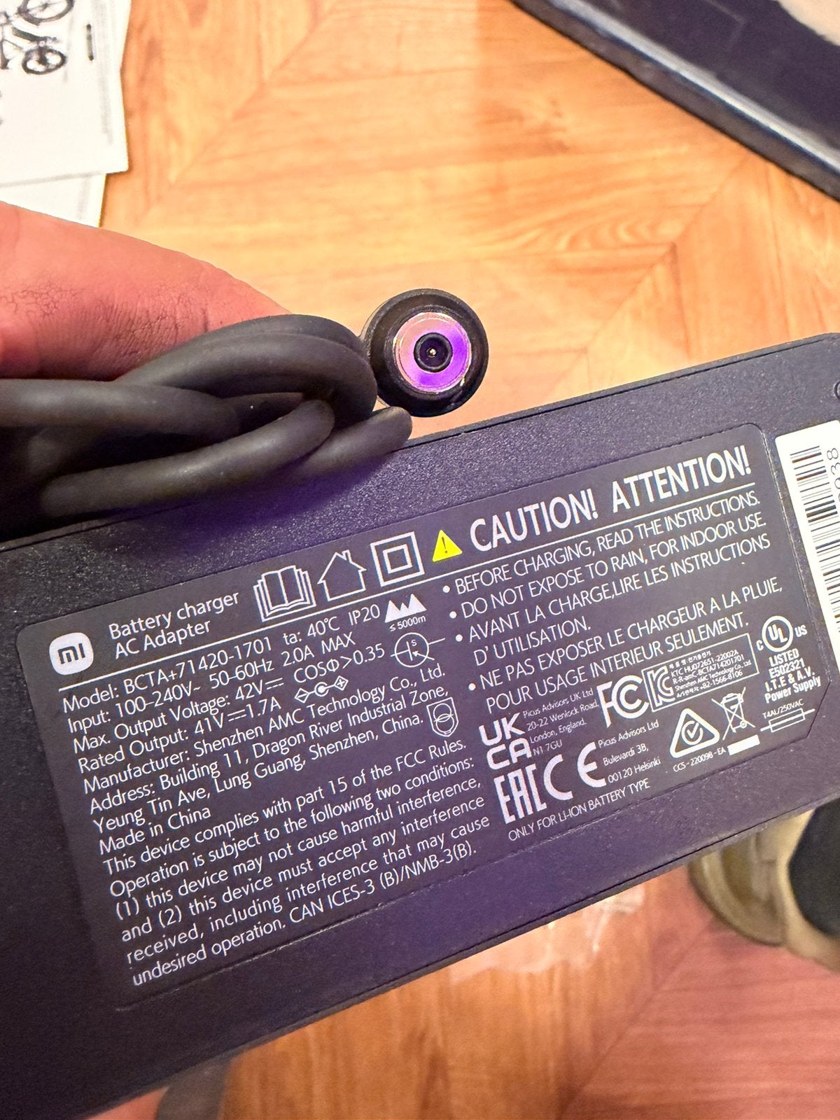 MI XIAOMI 4 pro oplader aflever set, Computers en Software, Laptop-opladers, Ophalen, Nl, Nl, Zo goed als nieuw