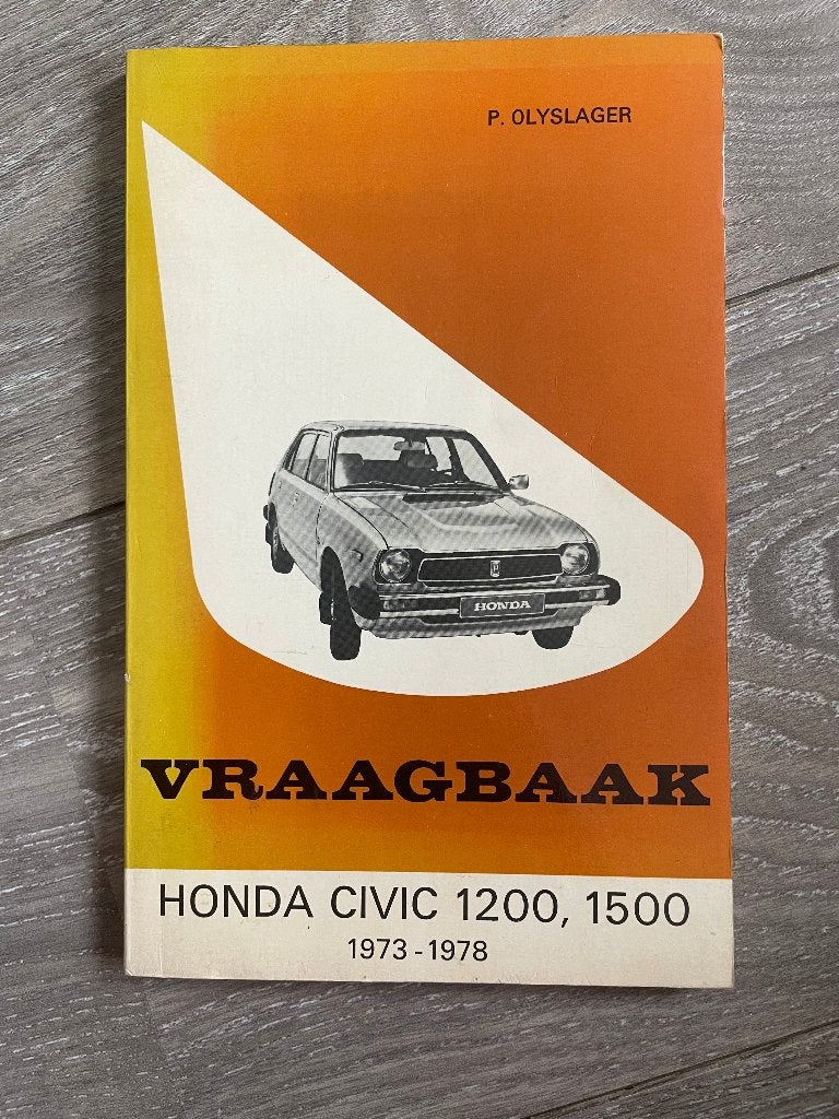 Vraagbaak Honda Civic 1200, 1500 1973-1978, Ophalen of Verzenden