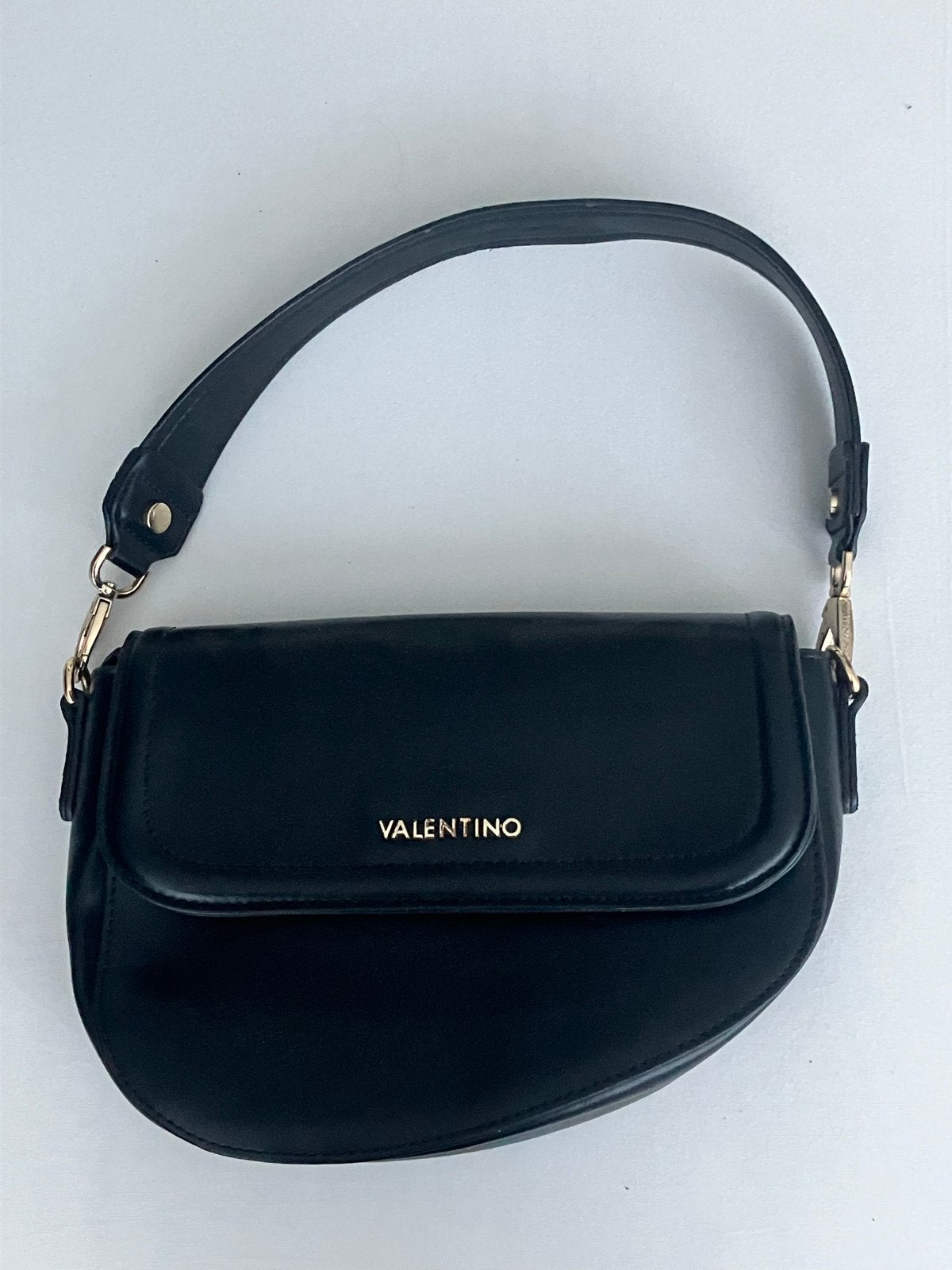 Valentino Bicorno Zwarte Schoudertas tas, Ophalen of Verzenden, Gebruikt, Zwart, Schoudertasje