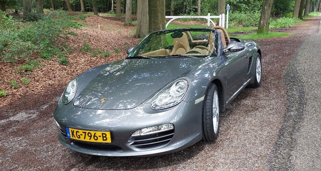 Porsche Boxster 2.9 2009 987.2, Dealer onderhouden, Achterwielaandrijving, Beige, Cabriolet