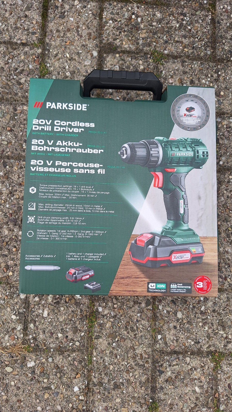 <Nieuw> Parkside Accuschroef boormachine incl accu+ lader, Doe-het-zelf en Verbouw, Gereedschap | Boormachines, Ophalen of Verzenden