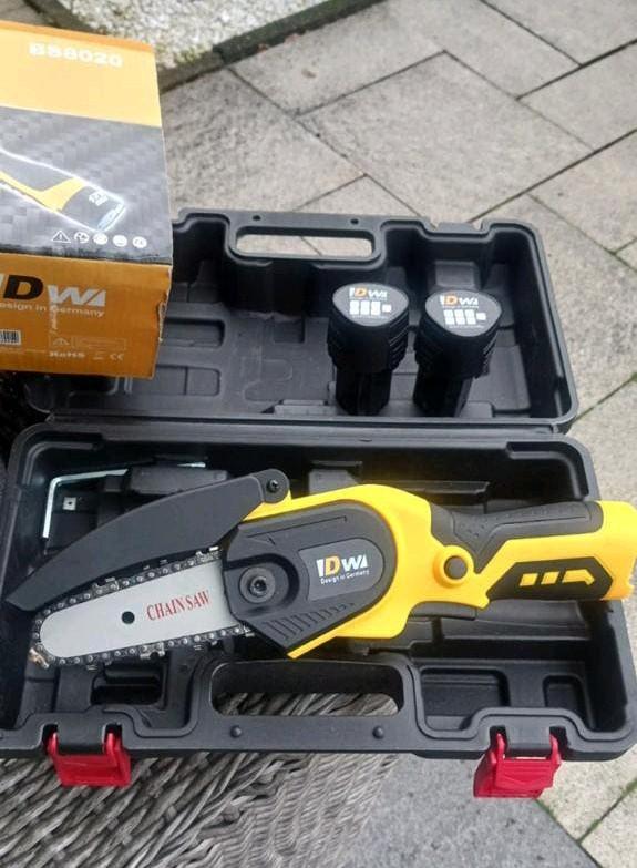 IDWA A.ccu Kettingzaag 12V 2.0Ah - Nieuw in doos, Minder dan 30 mm, Nieuw, Ophalen of Verzenden, Minder dan 600 watt