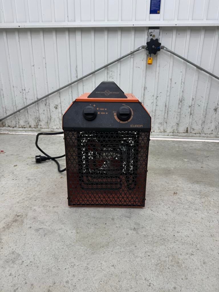 Eurom Kachel 1500W/3000W - Elektrische Werkplaatskachel, Ophalen, Gebruikt, Overige soorten, Elektrisch